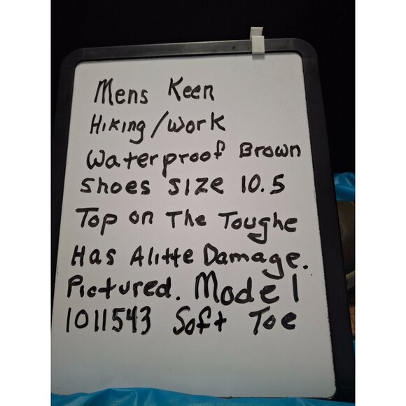 Keen Mens Brown Hiking Shoes Size 10.5 Waterproof - Picture 10 of 10